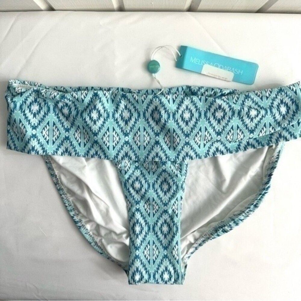 Melissa Odabash Brussels Bikini Bottom Women’s 12 Color white blue white 324B3